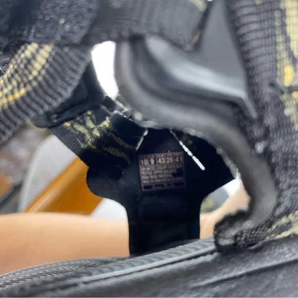 Skechers Mens 10 Black Hellow Relaxed Fit Memory Foam 360 Sandals Hook and Loop - Picture 6 of 6